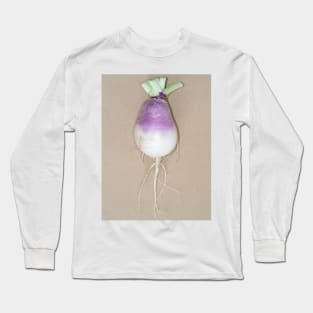 Freshly harvested turnip (Brassica rapa subsp. rapa) taproot Long Sleeve T-Shirt